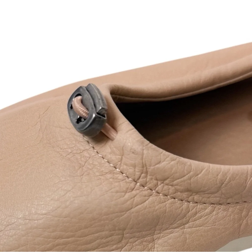 Eileen Fisher Sydney Washed Leather Sneaker‎ Blush Pink Pull On Womens Size 8.5